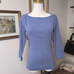 White House Black Market Lavender Long Sleeve Top